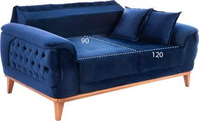 ΚΑΝΑΠΕΣ ΚΡΕΒΑΤΙ BENNINGTON 2ΘΕΣΙΟΣ ΜΠΛΕ HM3250.18