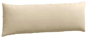 vidaXL Μαξιλάρι Καναπέ 2 pcs Κρεμ 120 x 40 cm ύφασμα