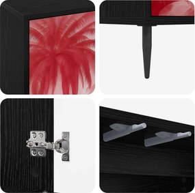 vidaXL Ντουλάπι TV AACHEN 69 x 33 x 50,5 εκ. Μαύρη Δρυς
