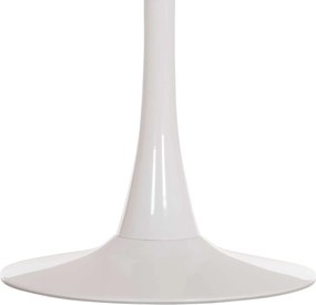 ΤΡΑΠΕΖΙ ΤΡΑΠΕΖΑΡΙΑΣ ROLLO HM9421.11 ΣΤΡΟΓΓΥΛΟ WHITE MARBLE Φ90x74Υεκ.