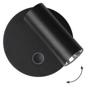Απλίκα Σποτ Φωτιστικό Τοίχου LED 4W Dimmable Reading Light CRI 97 Tara Viokef-4319601-Μαύρο 4319601