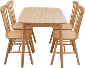 Τραπέζι Nextdeco Setra oak χρώμα φυσικό Υ74x120x75εκ.