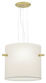 Κρεμαστό Φωτιστικό 65xH150cm Τρίφωτο 3xE27 Brass Mat-White Trio Lighting Camden 308300308