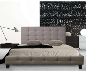 Κρεβάτι διπλό Fidel 160x200 PU Cappuccino