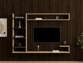 Σύνθεση Τηλεόρασης Sapphire / Ανθρακί GRUMAR 180x29.6x121.8