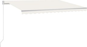 vidaXL Τέντα Συρόμενη Αυτόματη Κρεμ 450 x 300 εκ.