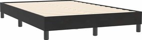 vidaXL Box Spring Κρεβάτι χωρίς στρώμα Μαύρο 120x210 cm Βελούδινο