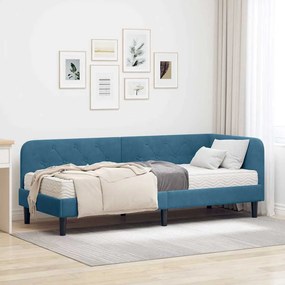 vidaXL Κρεβάτι Γωνίας Μπλε 80 x 200 cm Βελούδο