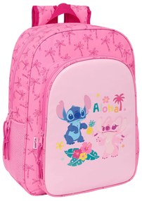 Σχολική Τσάντα Lilo &amp; Stitch Chill Ροζ 33 x 42 x 14 cm