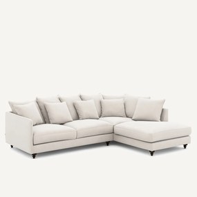 Γωνιακός καναπές-κρεβάτι από βελούδο, Lazare