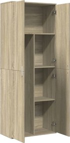 vidaXL Ντουλάπι Sonoma Δρυς 70x35x180 εκ. από Επεξεργασμένο Ξύλο