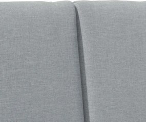 vidaXL Ταπετσαρισμένο κεφαλάρι Ανοιχτό γκρι 120 cm