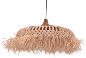 Κρεμαστό Φωτιστικό Οροφής Borobe Inart sisal σε φυσικό Φ80x45εκ 339-000001 339-000001 Μπεζ