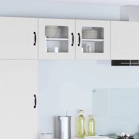 vidaXL Κρεμαστό ντουλάπι κουζίνας με ράφι Λευκό 40 x 31 x 40 εκ.