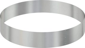 vidaXL Γλάστρα Κήπου Ασημί 120 x 120 x 20 εκ. Επικαλυμμένος Χάλυβας