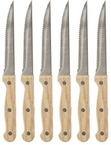 Μαχαίρια Μπριζόλας (Σετ 6τμχ) S-D Wooden Knives 151240
