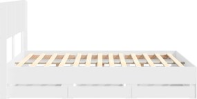 vidaXL Καλάθι με αποθήκη και κεφαλάρι Λευκό 160 x 200 cm