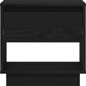 vidaXL Κομοδίνο Μαύρη Οξυά 45 x 34 x 44 εκ Επεξεργασμένο ξύλο