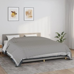 VidaXL Κουβέρτα Βαρύτητας Γκρι 220 x 260 εκ. 15 κ. Υφασμάτινη