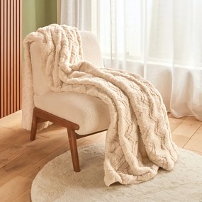 Κουβέρτα Γούνινη Ημίδιπλη (180x230) A-S Nalia Beige 223225A