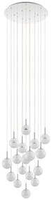 Φωτιστικό Οροφής 39547 Montefio Led/17 Chrome Eglo Metal, Glass