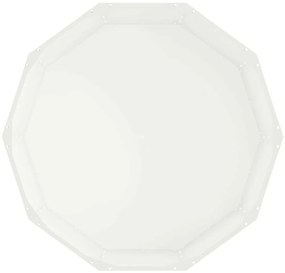 vidaXL Γλάστρα Λευκό 90 x 90 x 35 εκ Ατσάλι