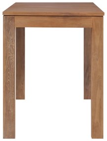 vidaXL Τραπεζαρία 140 x 70 x 76 εκ. Μασίφ Ξύλο Teak / Φυσικό Φινίρισμα