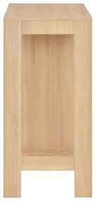 vidaXL Τραπέζι Μπαρ με Ράφι Χρώμα Δρυός 110 x 50 x 103 εκ.