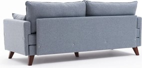 3-Seat Sofa-Bed Bella Soft Yataklı Üçlü Koltuk - Blue Blue