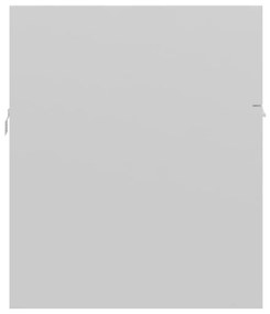 Ντουλάπι Νιπτήρα Γυαλιστερό Λευκό 90x38,5x46 εκ. από Επεξ. Ξύλο - Λευκό