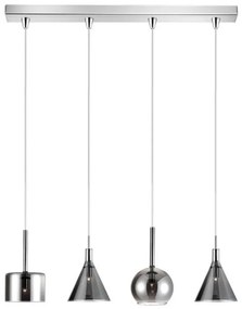 Φωτιστικό Οροφής - Ράγα 01047-09BR G9 LED 85cm Smoke Luma