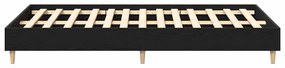 vidaXL Σκελετός Κρεβατιού Μαύρη δρυς 140 x 190 cm Επεξεργασμένο ξύλο