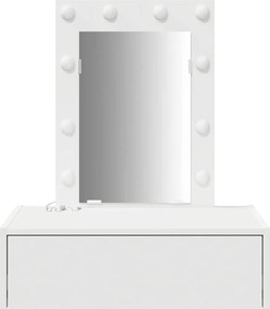 vidaXL Τραπέζι περιποίησης Λευκό 60 x 40 x 70 εκ. Επεξεργασμένο ξύλο