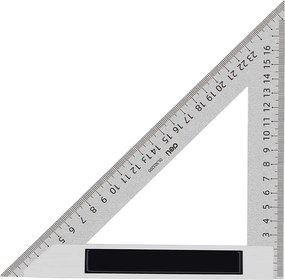 DELI μεταλλικός τριγωνικός χάρακας DL303200, 200mm