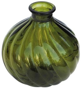 Βάζο Γυάλινο 028.6059C012 17cm Green Γυαλί