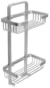 Ραφιέρα Μπάνιου 05155.001 20x10x40cm Silver Aluminium