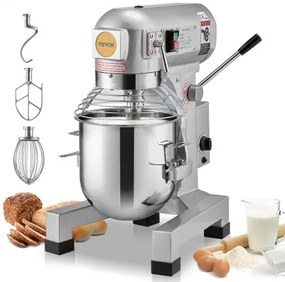 VEVOR Commercial Food Mixer 28.5L 3-Speed Stand Dough Mixer 1100W for Restaurant