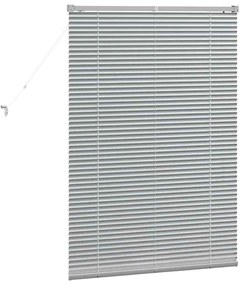 vidaXL Βενετσιάνικες Ρόδες Ασημί 130 x 85 εκ Αλουμίνιο