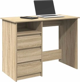 vidaXL Γραφείο Sonoma Δρυς 102x50x75 εκ. από Επεξεργασμένο Ξύλο