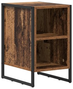 vidaXL Κομοδίνο 2 pcs Παλιό Ξύλο 39.5 x 30 x 50 εκ Επεξεργασμένο ξύλο