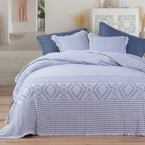Κουβέρτα Mysterious Blue Nef-Nef Υπέρδιπλo 230x250cm 100% Cotton