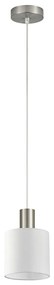 Φωτιστικό Οροφής Μονόφωτο Homelighting 77-8414 Nickel/White