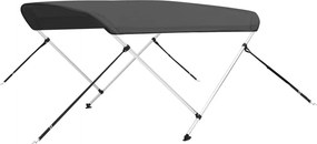 vidaXL Τέντα Σκάφους με 2 Αψίδες Ανθρακί 180x150x110 εκ.
