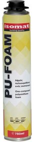 Isomat PU-Foam Αυτοδιογκούμενος Αφρός Πολυουρεθάνης Ενός Συστατικού, 750 Ml