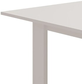 Τραπέζι Τραπεζαρίας Επεκτεινόμενο Hamar Λευκό 120(160)x80x77 εκ.