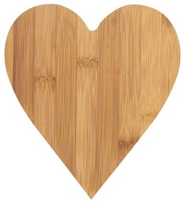Επιφάνεια Κοπής Heart LBTRD0012673 20x18x1,5cm Natural Raeder Bamboo