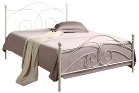 Κρεβάτι CECIL Μεταλλικό Sandy White 212x160x118cm