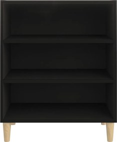 vidaXL Ραφιέρα Μαύρη 57 x 35 x 70 εκ. από Μοριοσανίδα