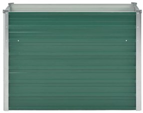 vidaXL Ζαρντινιέρα Υπερυψωμένη Πράσινη 100x40x77 εκ. Γαλβαν. Χάλυβας