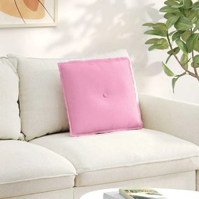vidaXL Μαξιλάρι Πλάτης Ροζ 50 x 19 x 45 εκ ύφασμα